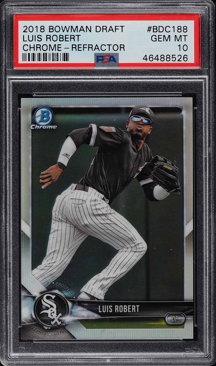 2018 Bowman Chrome Draft Refractor Luis Robert ROOKIE RC #BDC188