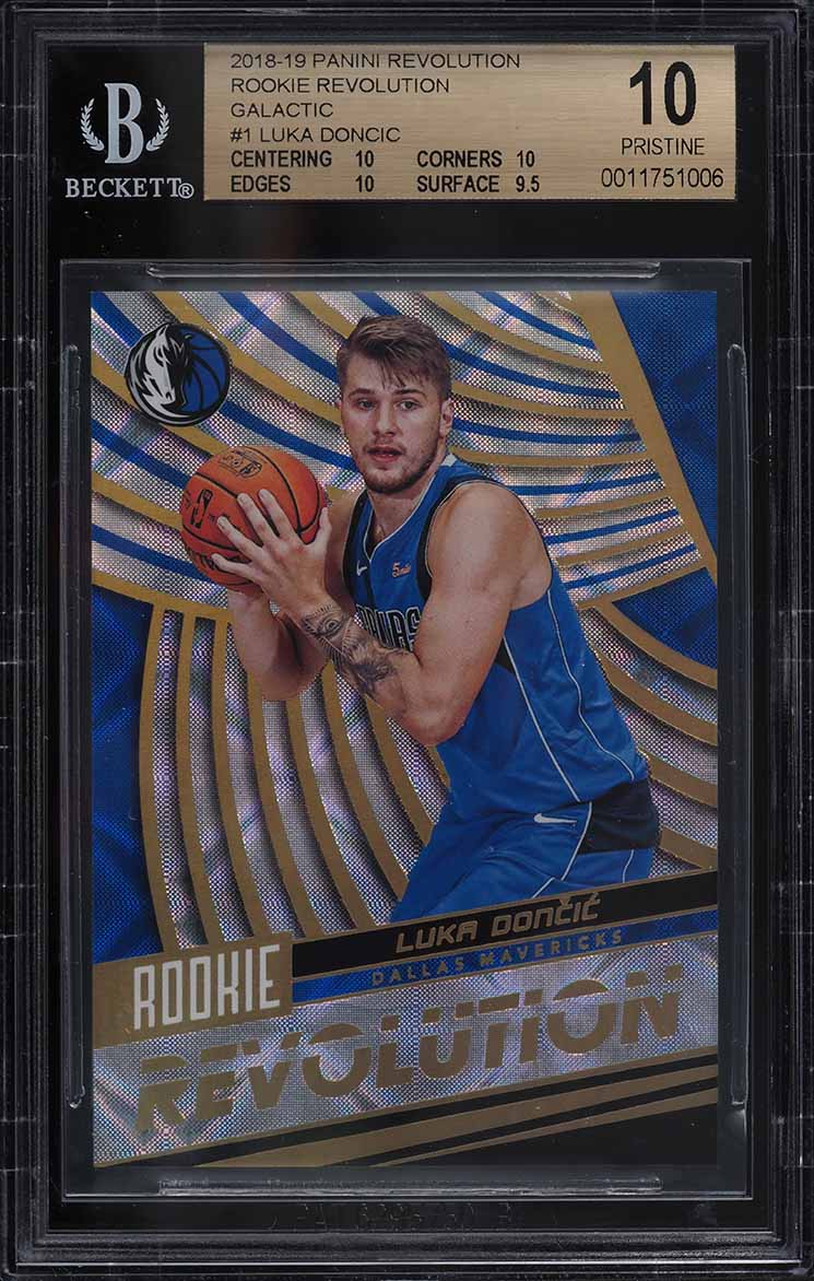 2018 Panini Revolution Galactic Luka Doncic ROOKIE #1 BGS 10 PRISTINE