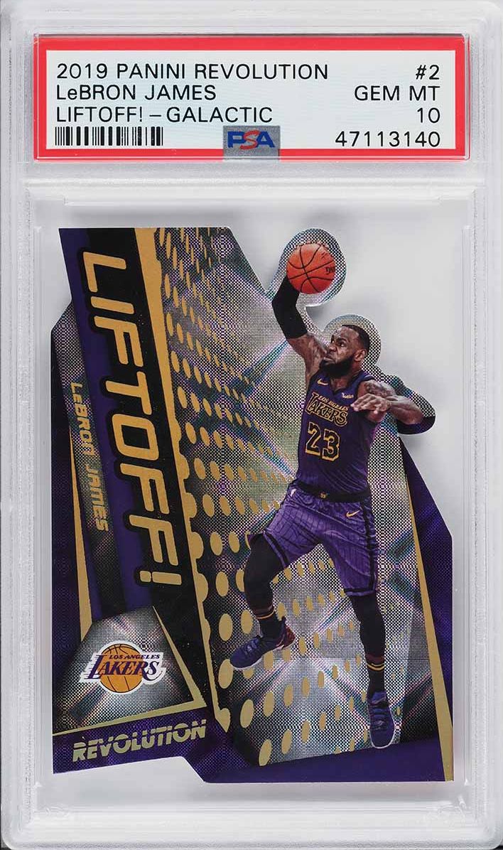 2019 Panini Revolution Liftoff! Galactic LeBron James #2 PSA 10
