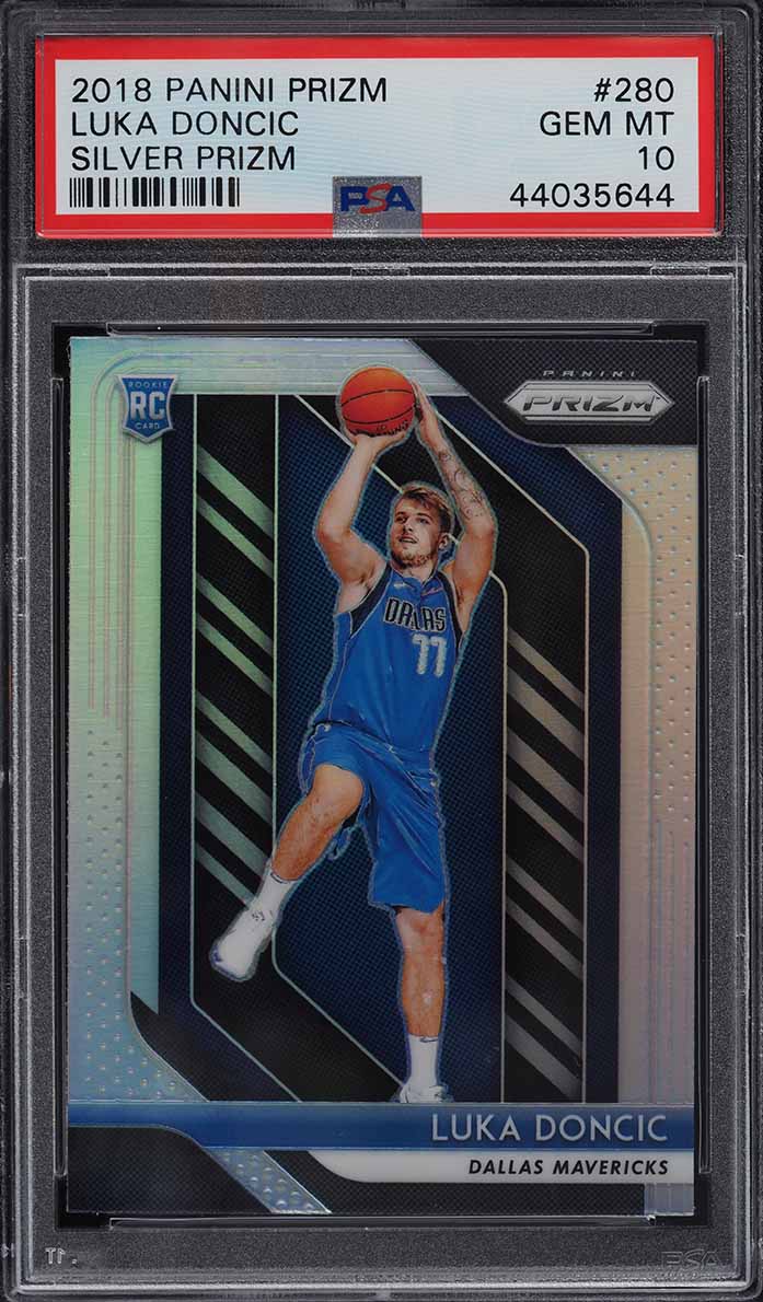 2018 Panini Prizm Silver Luka Doncic ROOKIE RC #280 PSA 10 GEM