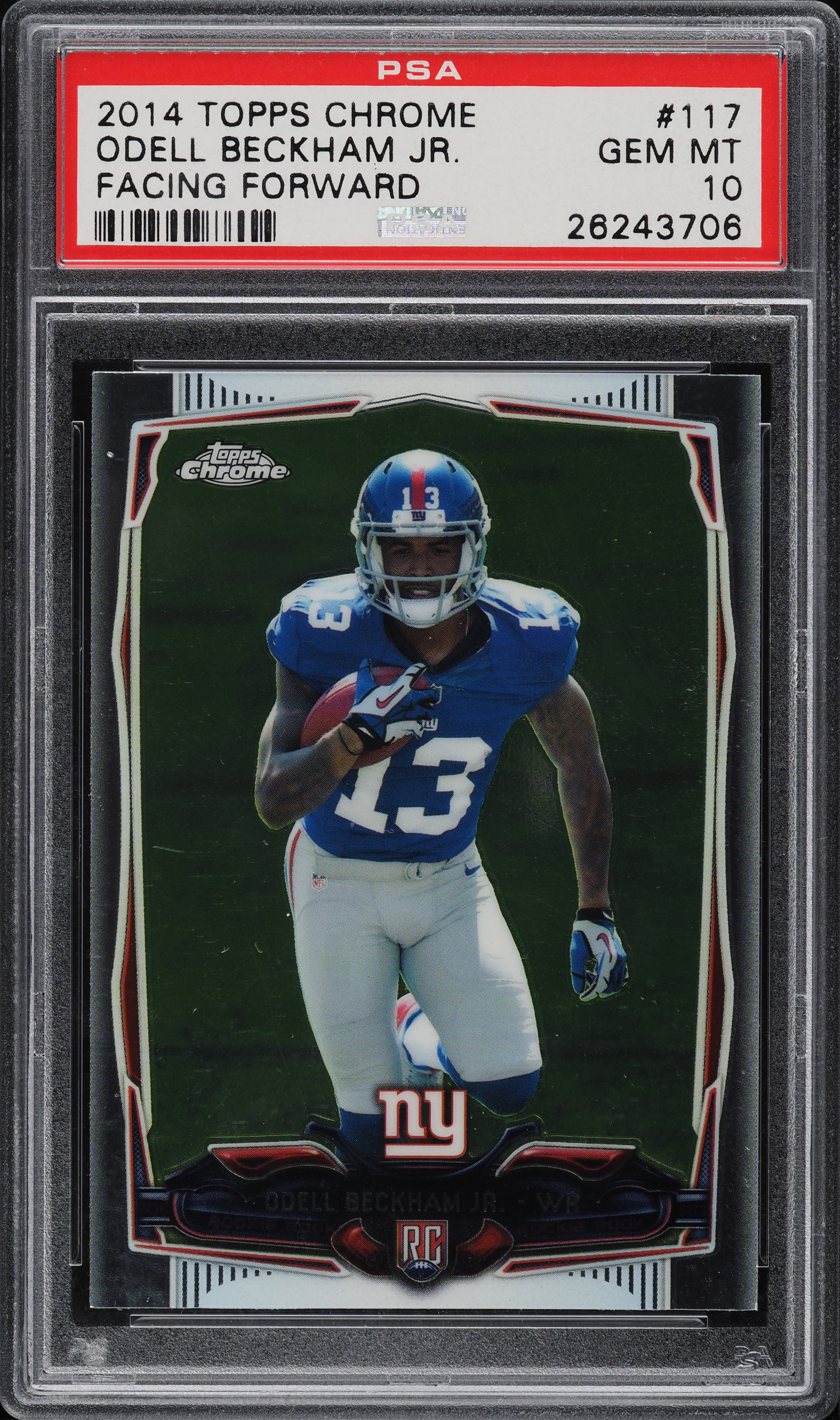 2014 Topps Chrome Odell Beckham Jr. ROOKIE #117 PSA 10 GEM MINT on