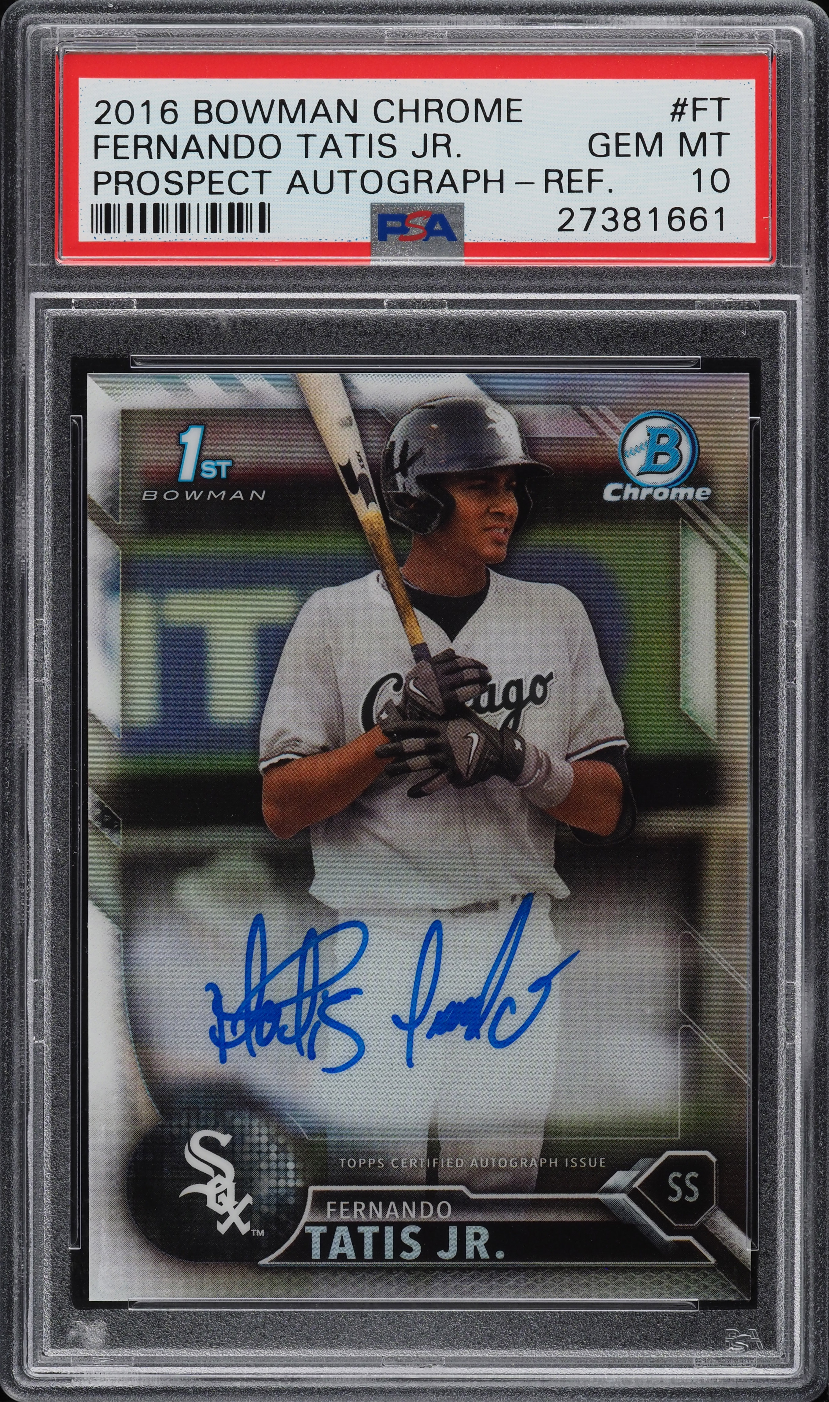 2016 Bowman Chrome Refractor Fernando Tatis Jr. ROOKIE RC AUTO