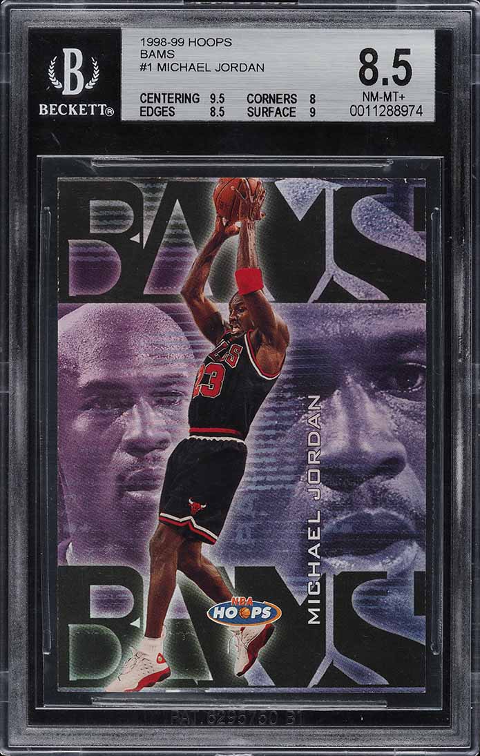 1998 Hoops Bams Michael Jordan /250 #1 BGS 8.5 NM-MT+