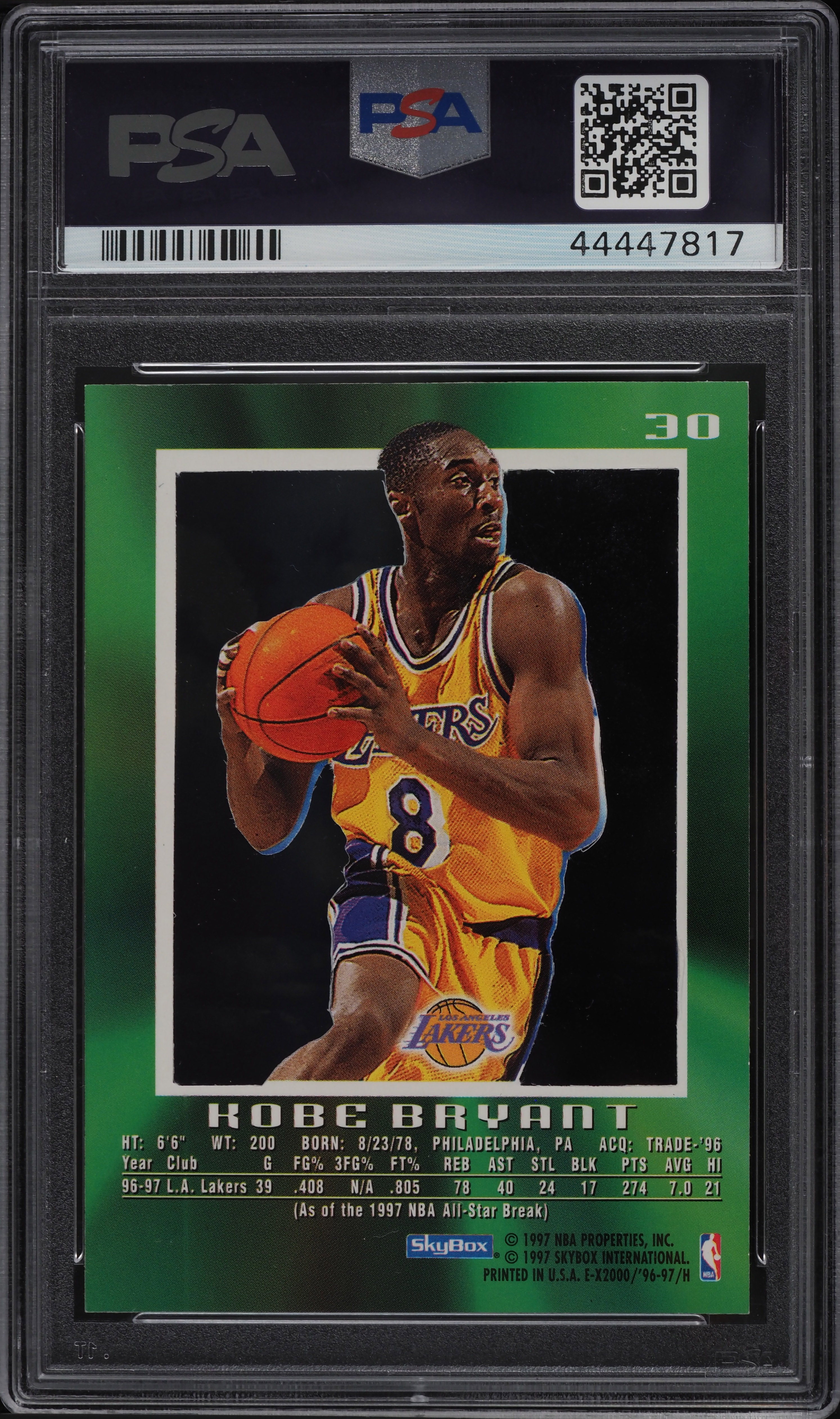 その他 1996 Skybox E-X2000 Kobe Bryant #30 1996-97 Skybox E-X2000 - Kobe Bryant #30 (RC) for sale online | eBay