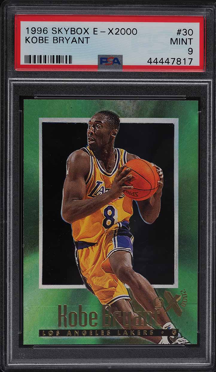 1996 Skybox E-X2000 Kobe Bryant ROOKIE RC #30 PSA 9 MINT on
