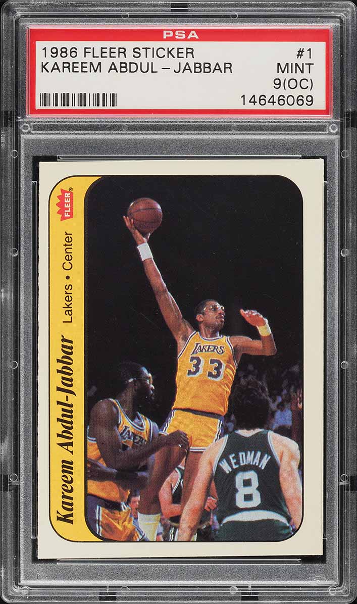 1975 Topps Basketball Kareem Abdul-Jabbar #90 PSA 8 NM-MT on