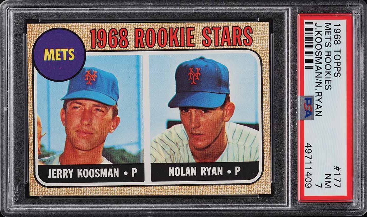 1968 Topps Nolan Ryan ROOKIE #177 PSA 7 NRMT