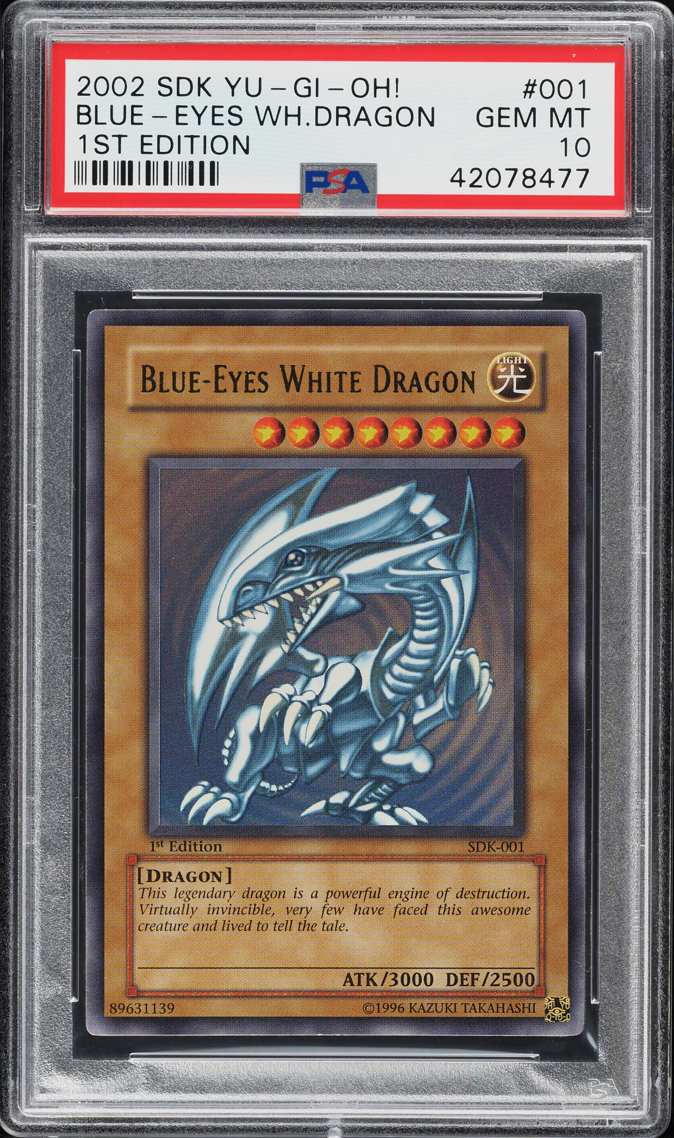 2002 Yu-Gi-Oh! Starter Deck Kaiba 1st Ed Blue-Eyes White Dragon