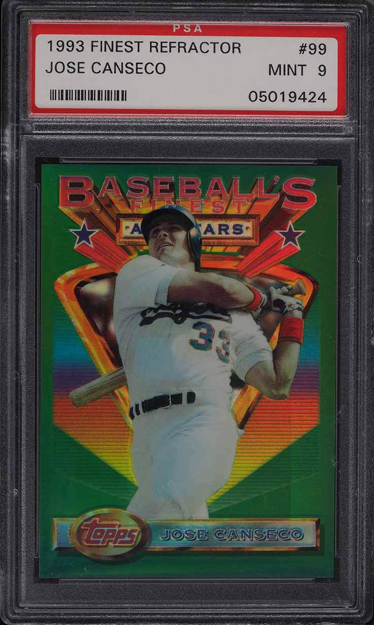 1993 Finest Refractor Jose Canseco ALL-STAR #99 PSA 9 MINT