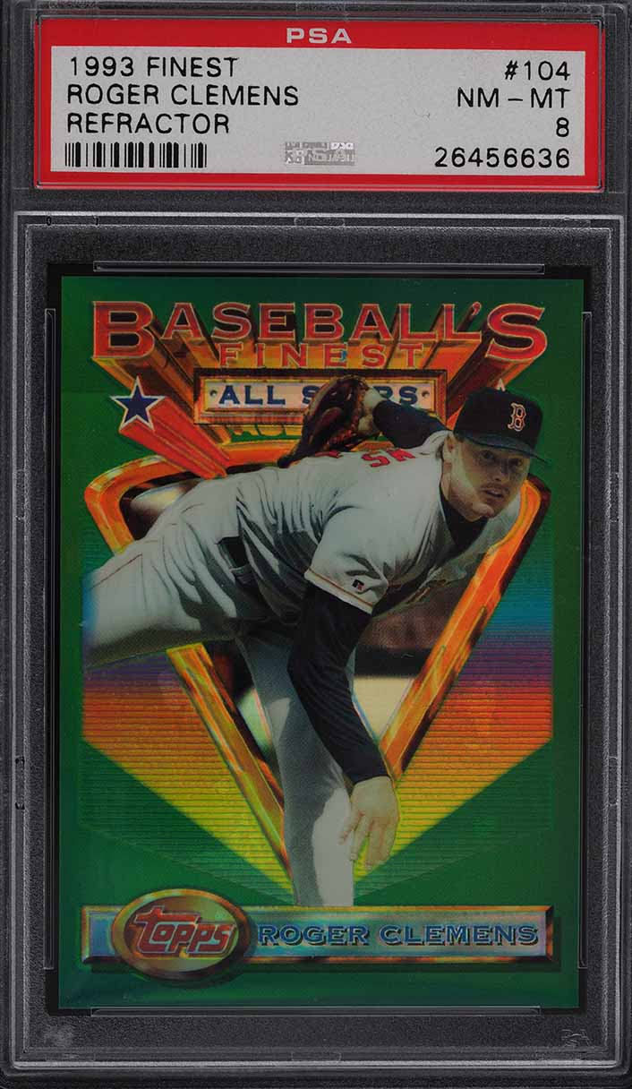 1993 Finest Refractor Roger Clemens ALL-STAR #104 PSA 8 NM-MT