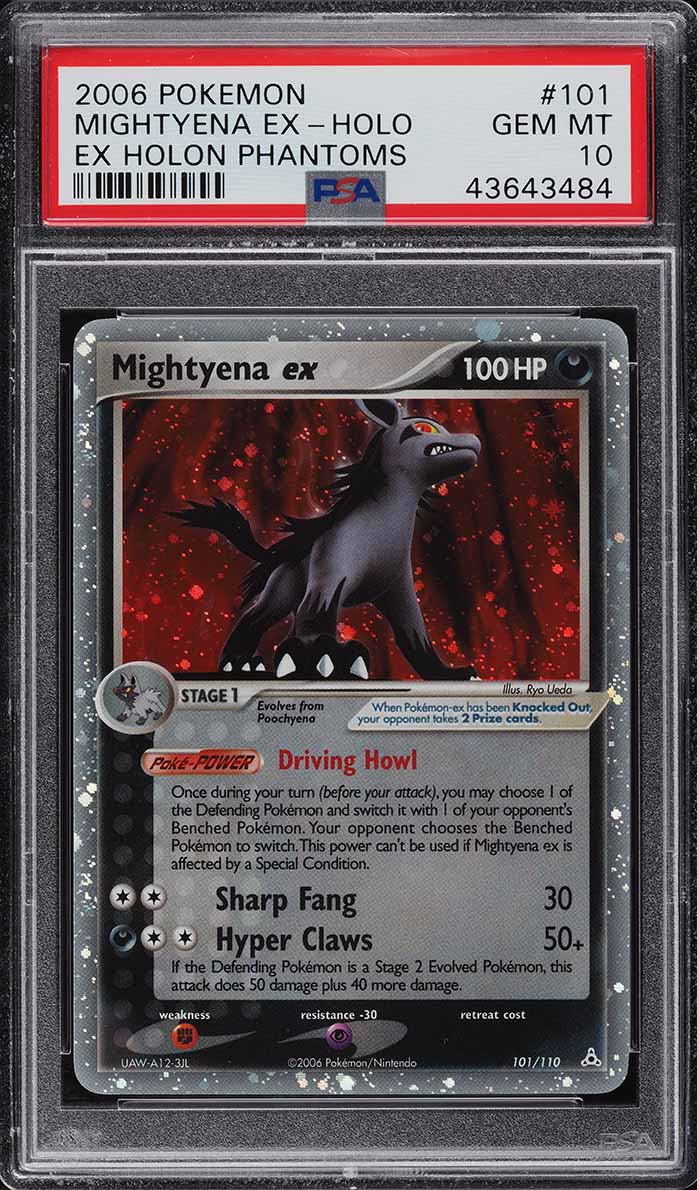 2006 Pokemon EX Holon Phantoms Holo Mightyena ex #101 PSA 10 GEM MINT