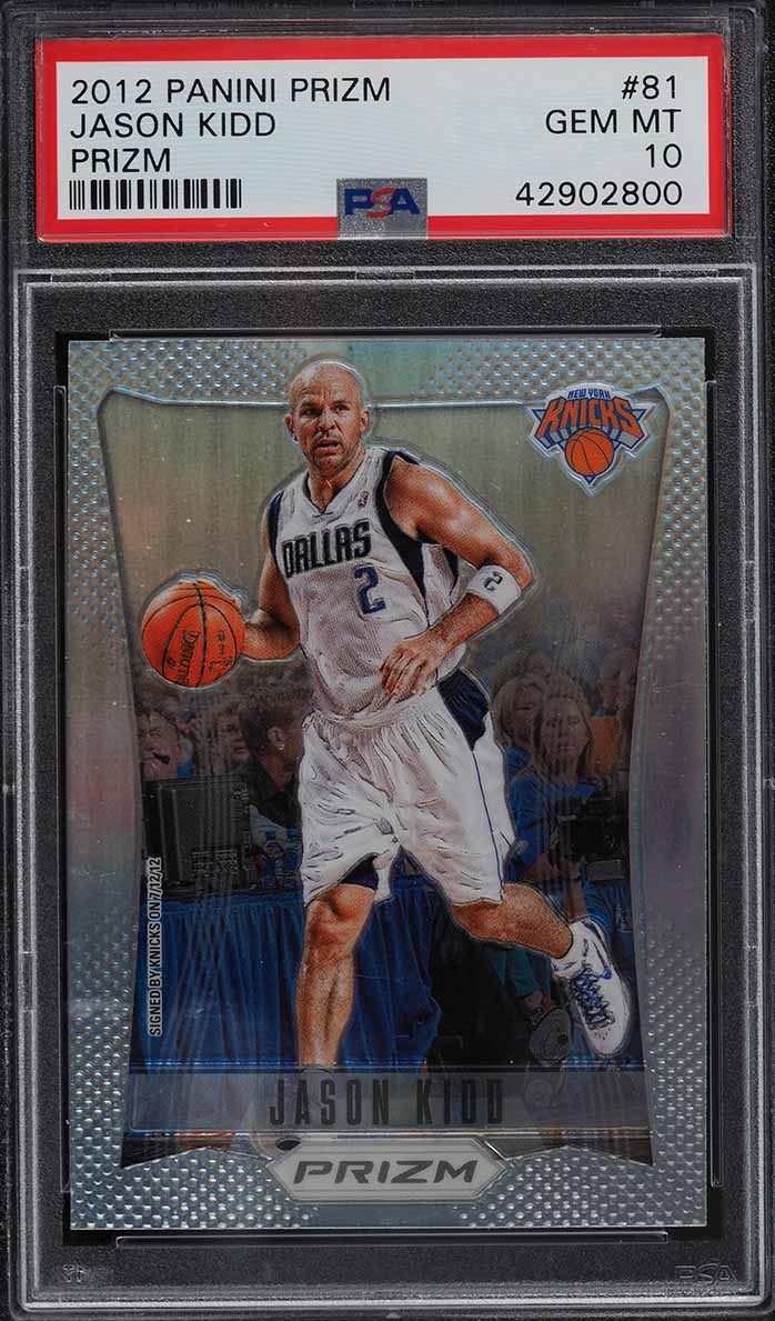 2012 Panini Prizm Silver Jason Kidd #81 PSA 10 GEM MINT