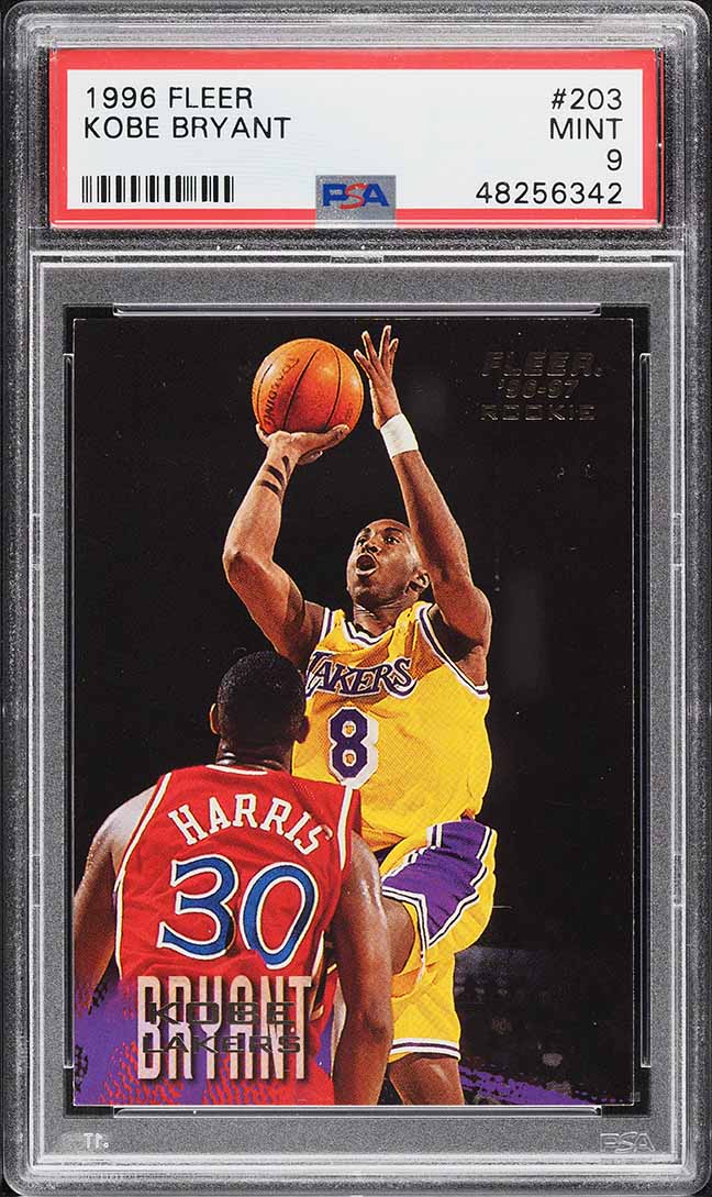 1996 Fleer Basketball Kobe Bryant ROOKIE #203 PSA 9 MINT
