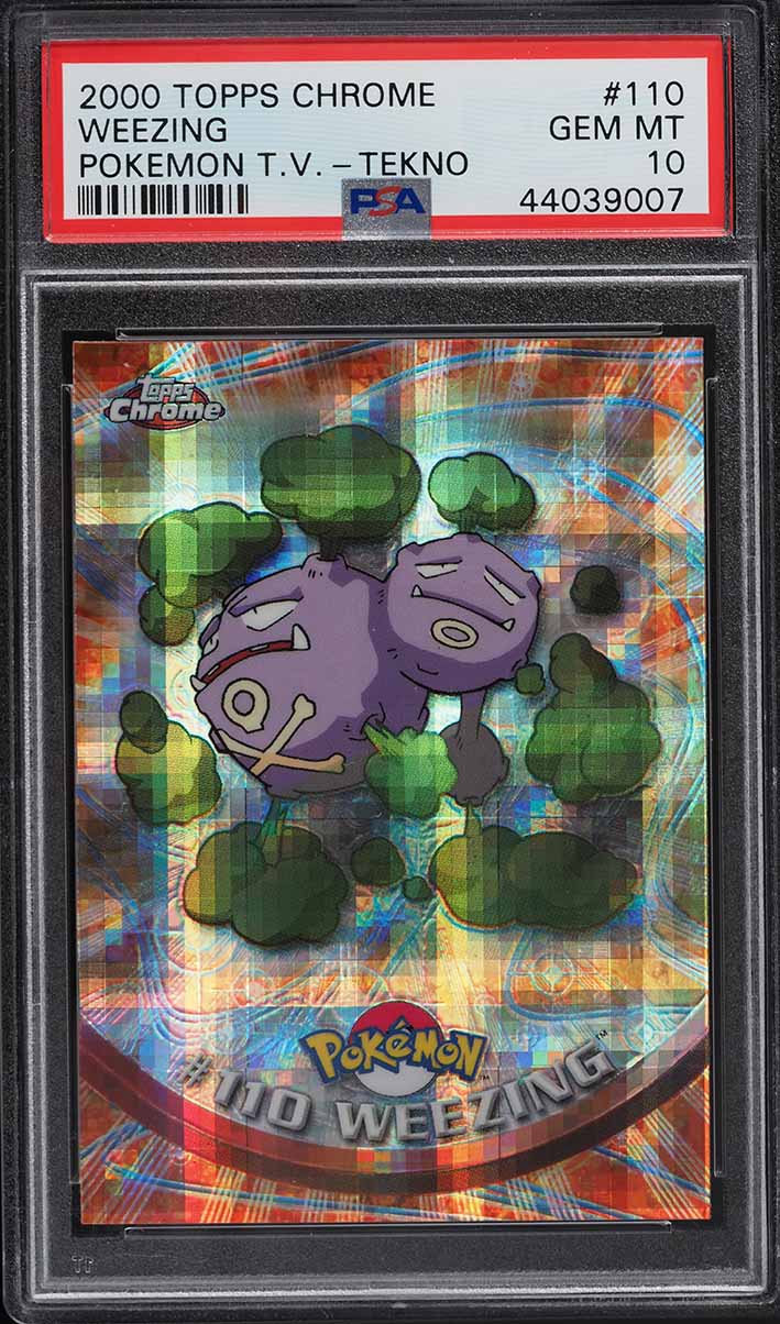 2000 Pokemon Topps Chrome Series 2 Tekno Weezing #110 PSA 10 GEM MINT