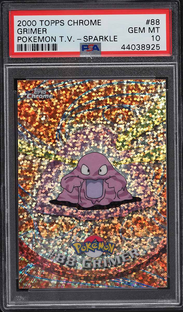 2000 Pokemon Topps Chrome Series 2 Sparkle Grimer #88 PSA 10 GEM MINT