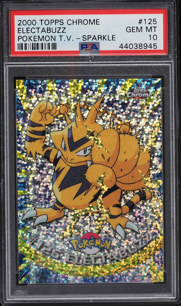 2000 Pokemon Topps Chrome Series 2 Sparkle Electabuzz #125 PSA 10