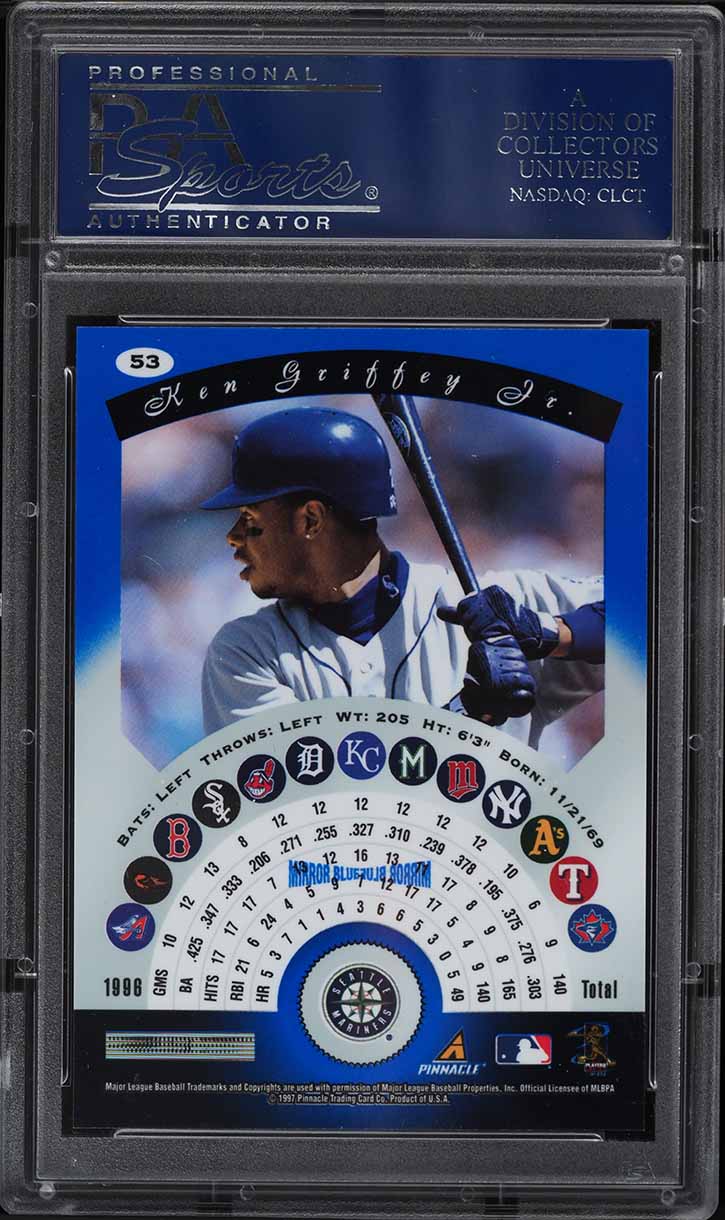 1997 Pinnacle Certified Mirror Blue Ken Griffey Jr. #53 PSA 9 MINT