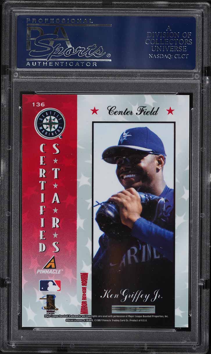 1997 Pinnacle Certified Mirror Red Ken Griffey Jr. #136 PSA 10 GEM MINT