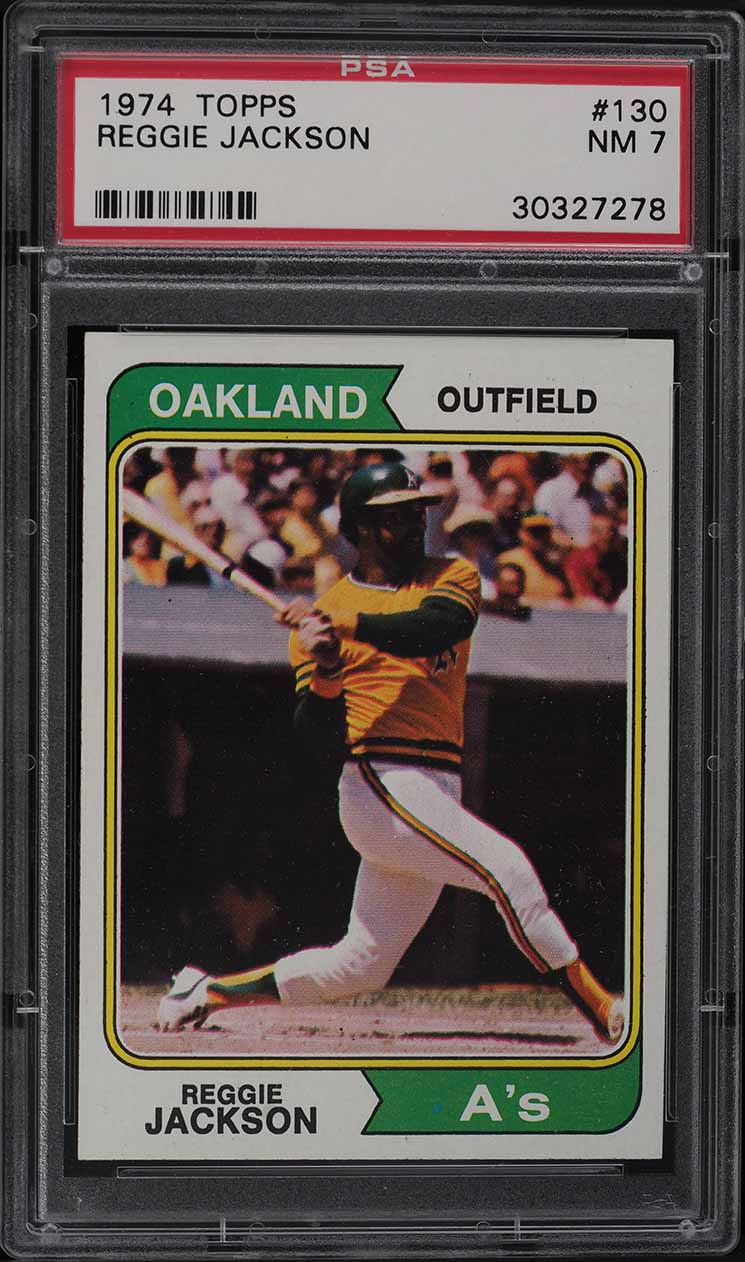 1974 Topps Reggie Jackson #130 PSA 7 NRMT