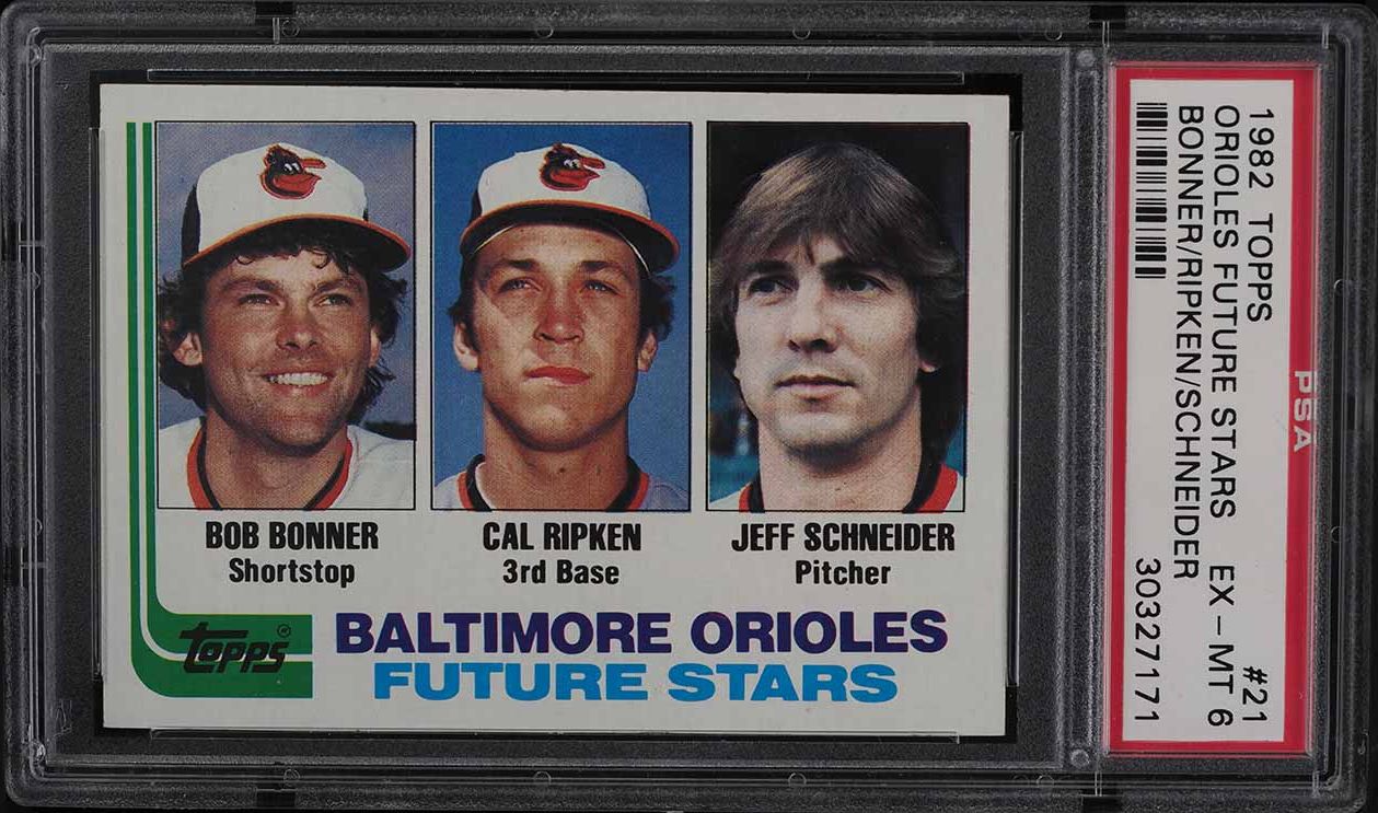 1982 Topps Cal Ripken Jr. ROOKIE #21 PSA 6 EXMT