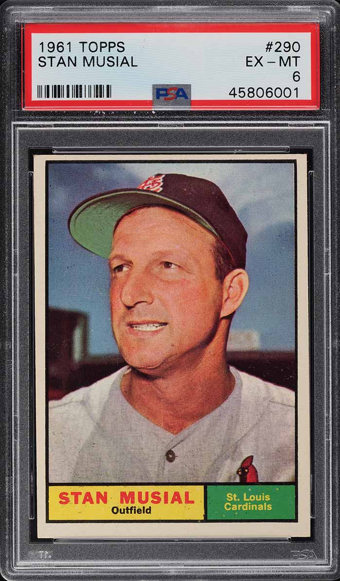 1961 Topps Stan Musial #290 PSA 6 EXMT
