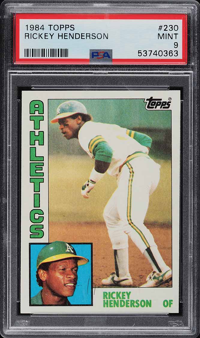 1984 Topps Rickey Henderson #230 PSA 9 MINT
