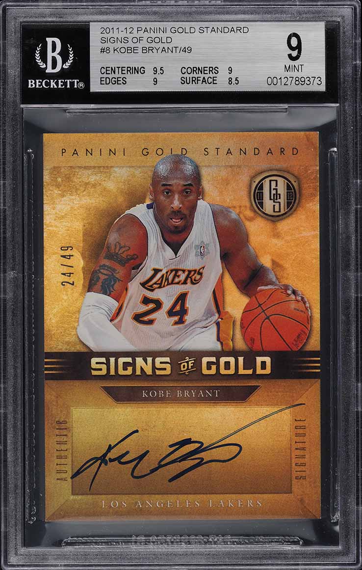 2011 Panini Gold Standard Signs Of Gold Kobe Bryant AUTO JSY # 24