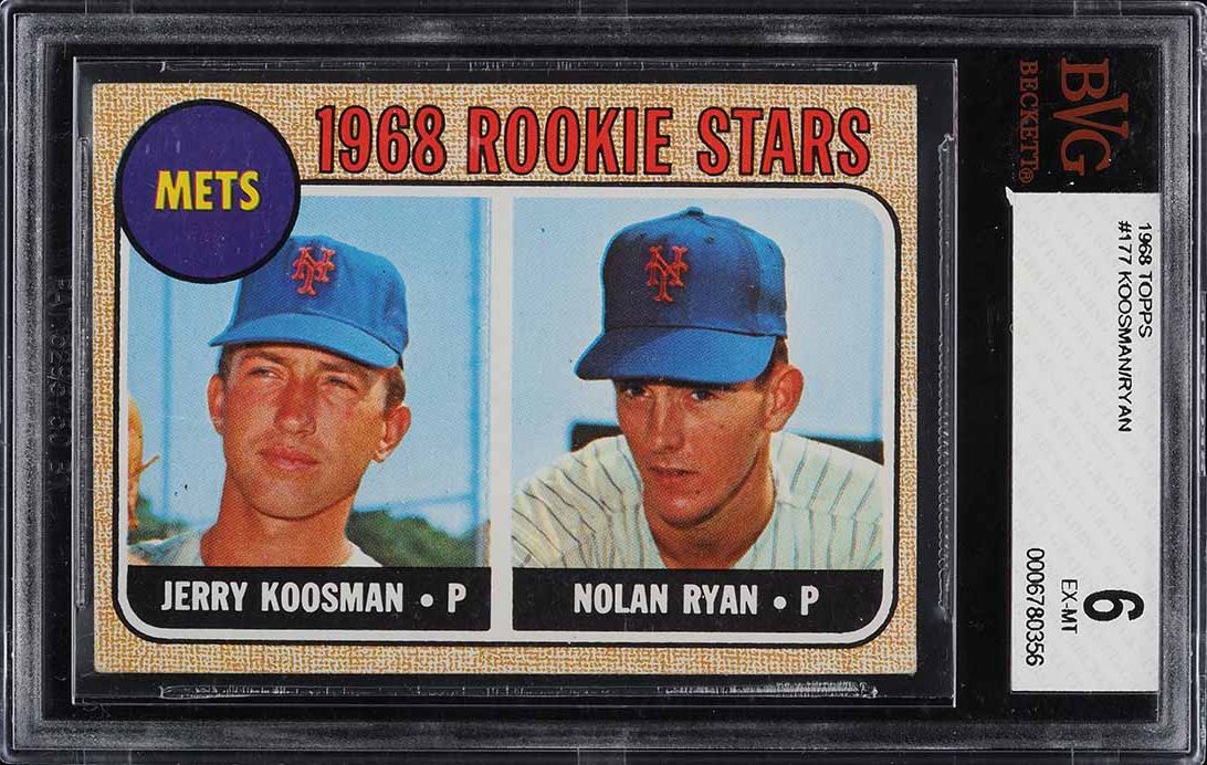 1968 Topps Nolan Ryan ROOKIE #177 BVG 6 EXMT