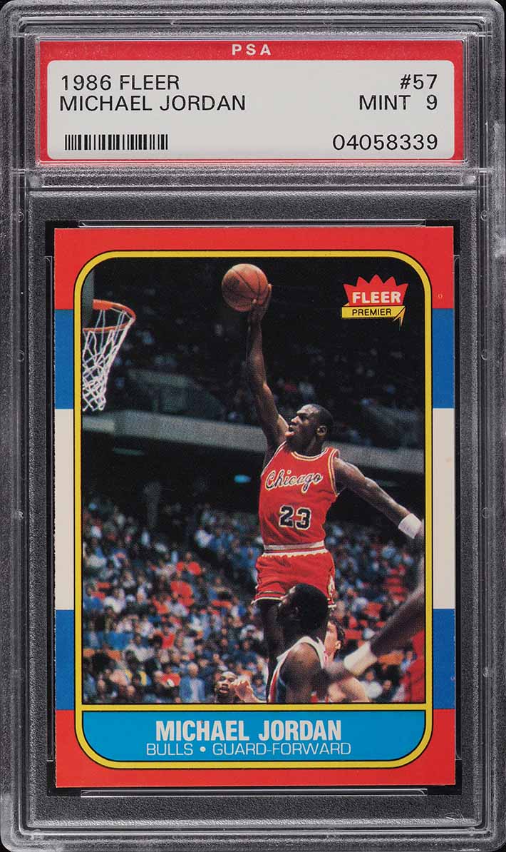 1986 Fleer Basketball Michael Jordan ROOKIE #57 PSA 9 MINT