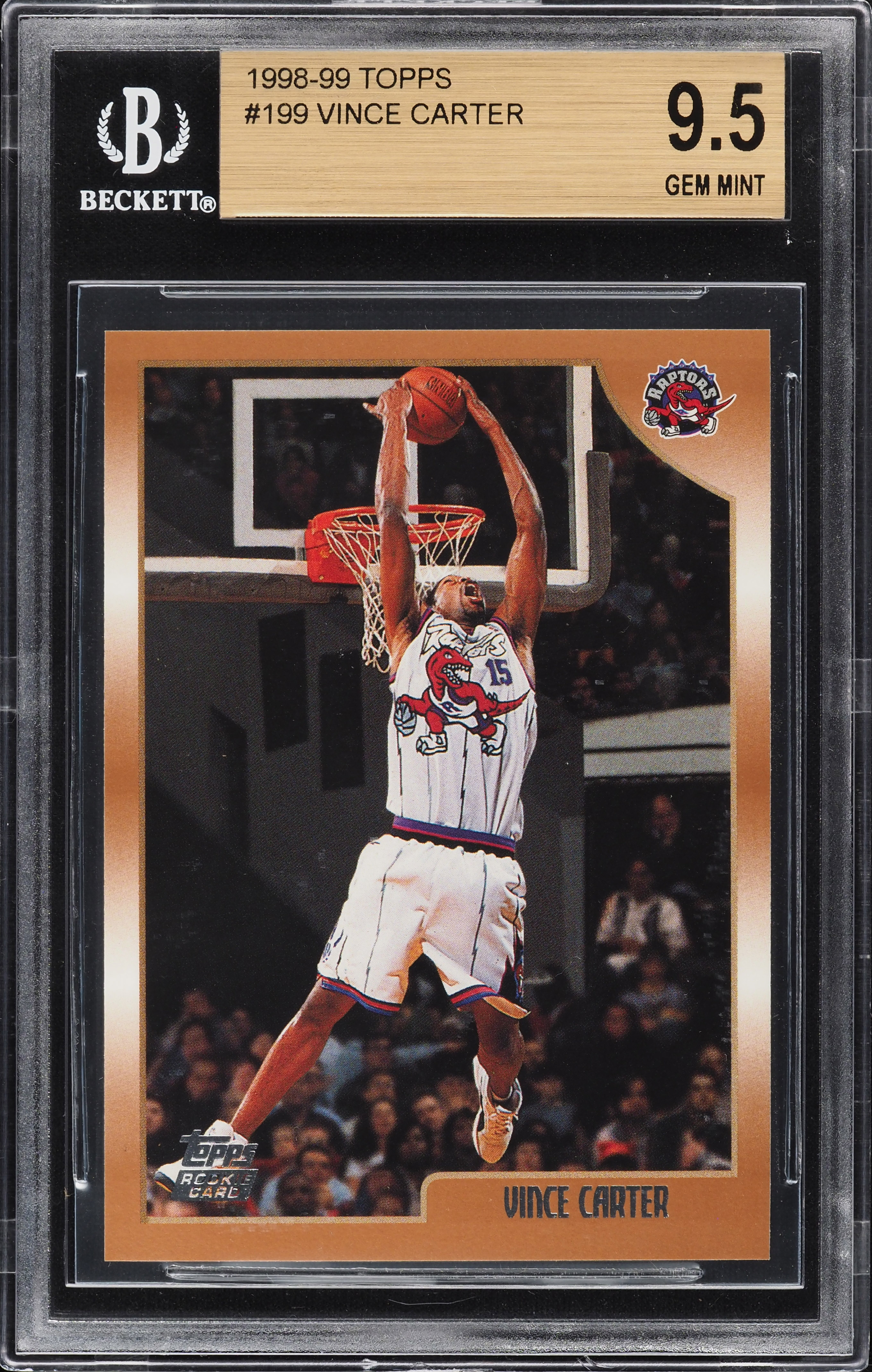 PSA 9 Mint 】 Vince Carter 1998-99 Topps Chrome RC Rookie Card 