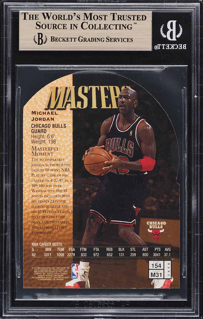 1997 Finest Embossed Die-Cut Michael Jordan #154 BGS 9.5 GEM MINT