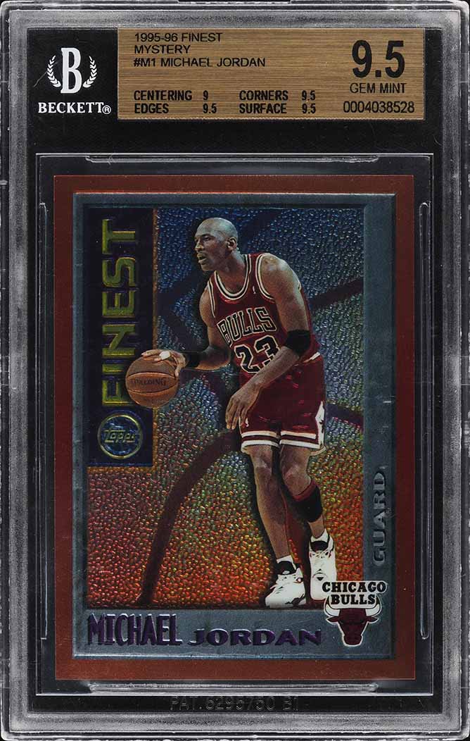 1995 Finest Mystery Michael Jordan #M1 BGS 9.5 GEM MINT