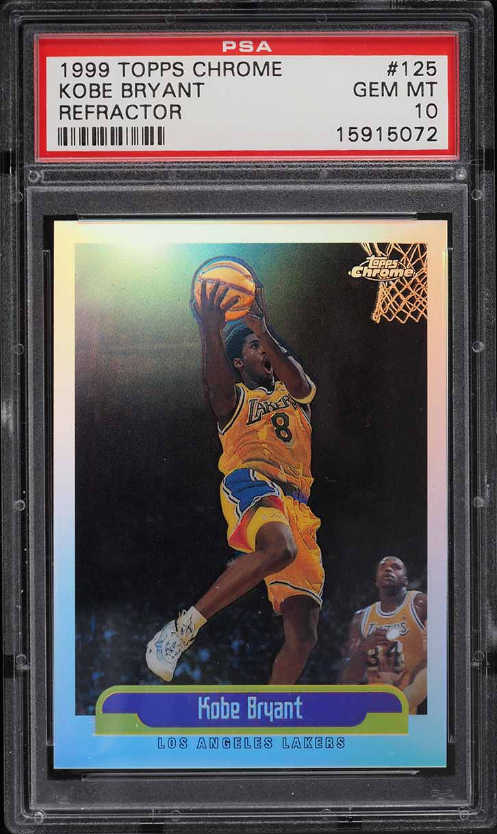 1999 Topps Chrome Refractor Kobe Bryant #125 PSA 10 GEM MINT