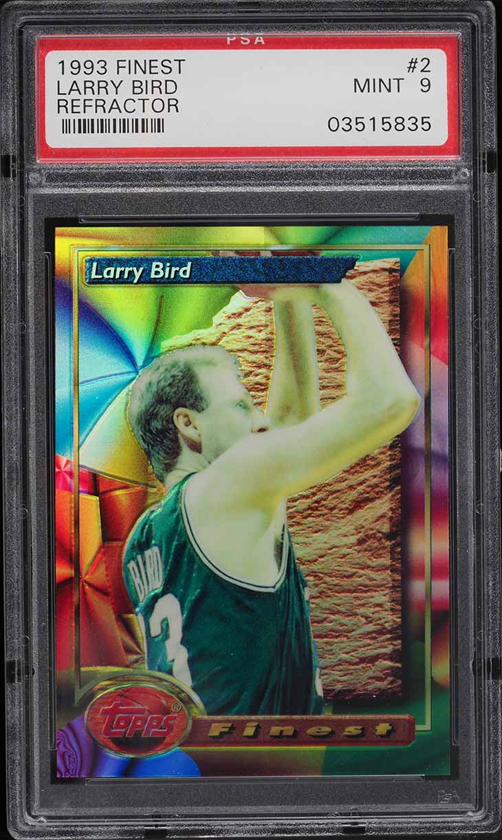 1993 Finest Refractor Larry Bird #2 PSA 9 MINT