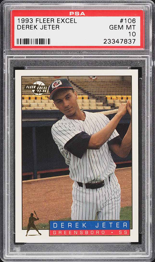 1993 Fleer Excel Derek Jeter ROOKIE #106 PSA 10 GEM MINT