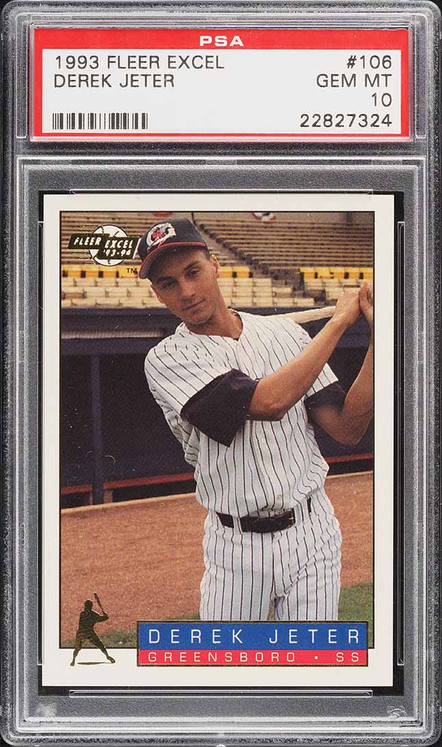 1993 Fleer Excel Derek Jeter ROOKIE #106 PSA 10 GEM MINT