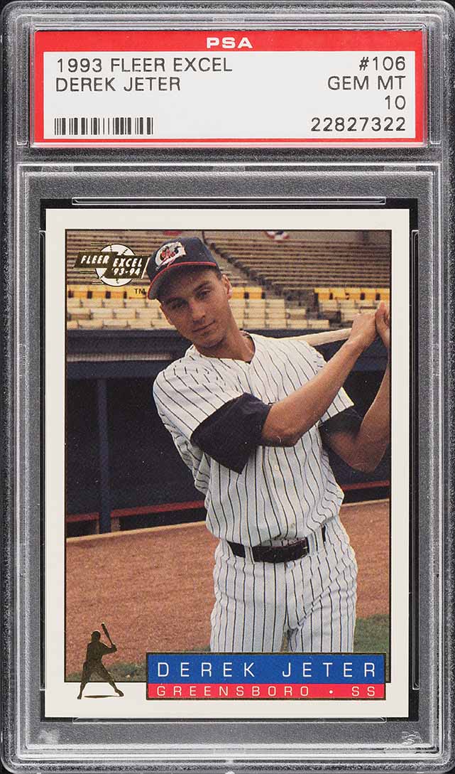1993 Fleer Excel Derek Jeter ROOKIE #106 PSA 10 GEM MINT