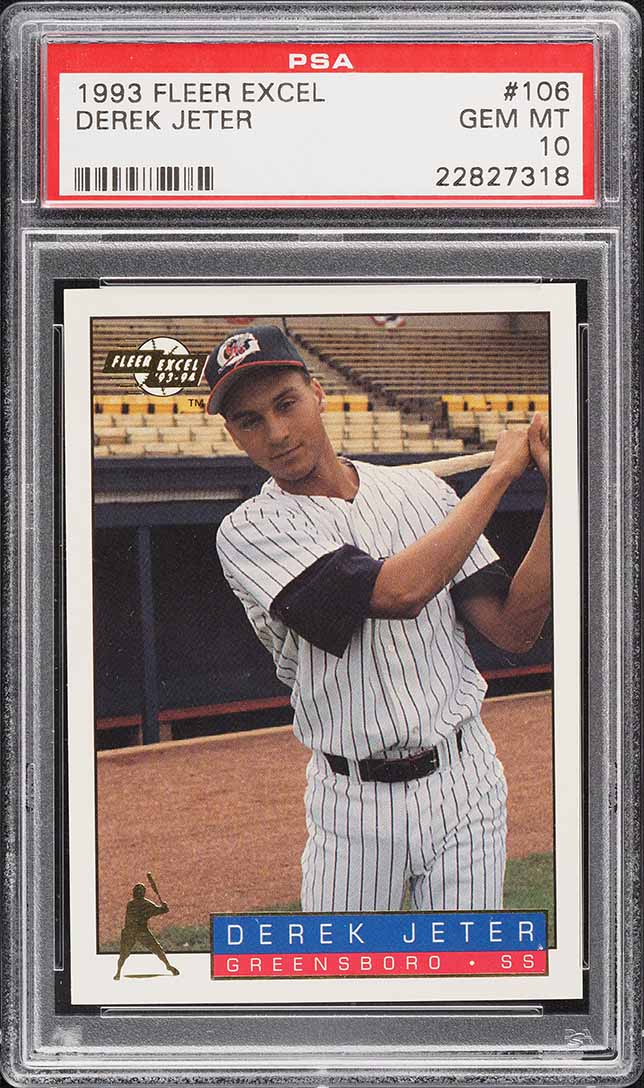 1993 Fleer Excel Derek Jeter ROOKIE #106 PSA 10 GEM MINT