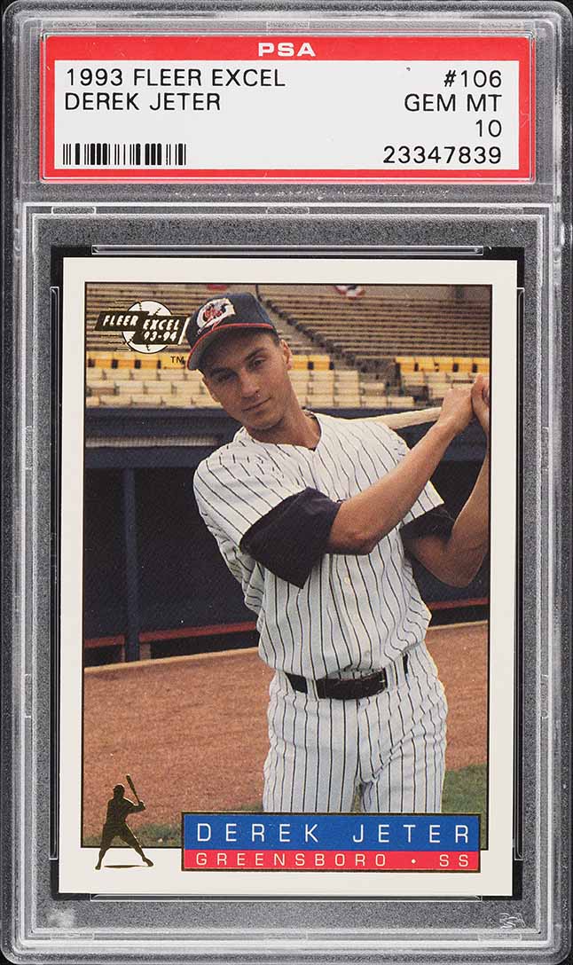 1993 Fleer Excel Derek Jeter ROOKIE #106 PSA 10 GEM MINT