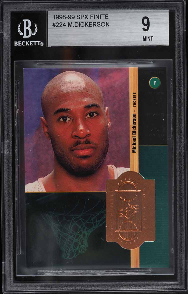 1998 SPx Finite Michael Dickerson ROOKIE /2500 #224 BGS 9 MINT
