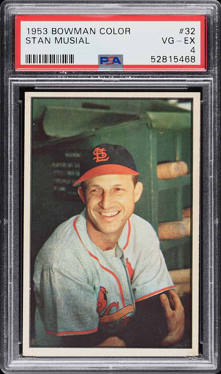 1953 Bowman Color Stan Musial #32 PSA 4 VGEX