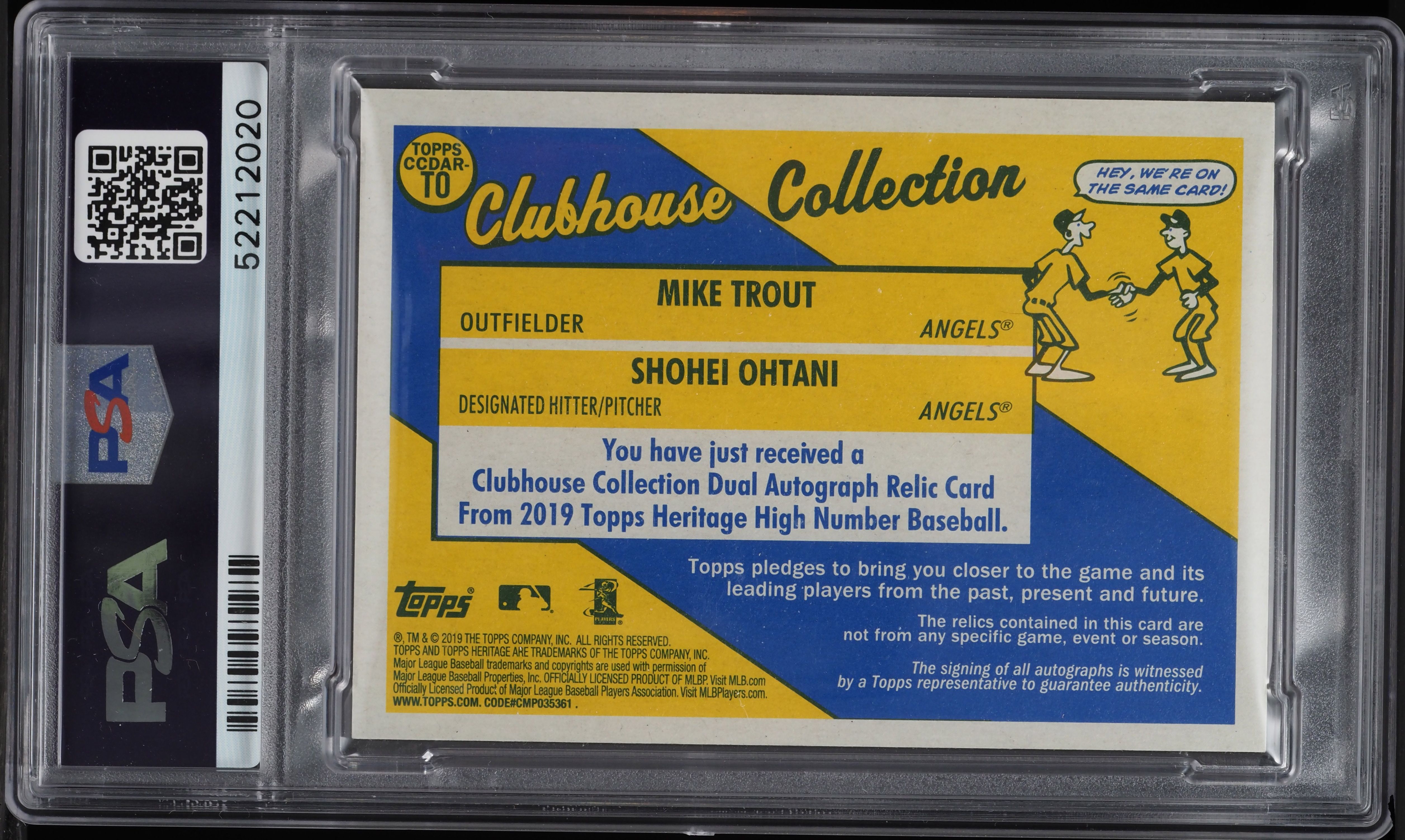 MIKE TROUT Topps Heritage Baseball High-Numbered Auto + Game Used 