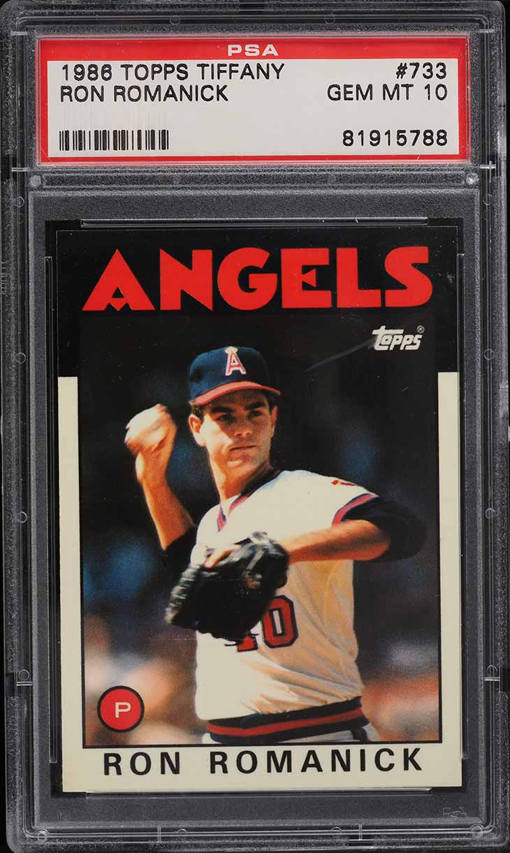 1986 Topps Tiffany Ron Romanick #733 PSA 10 GEM MINT