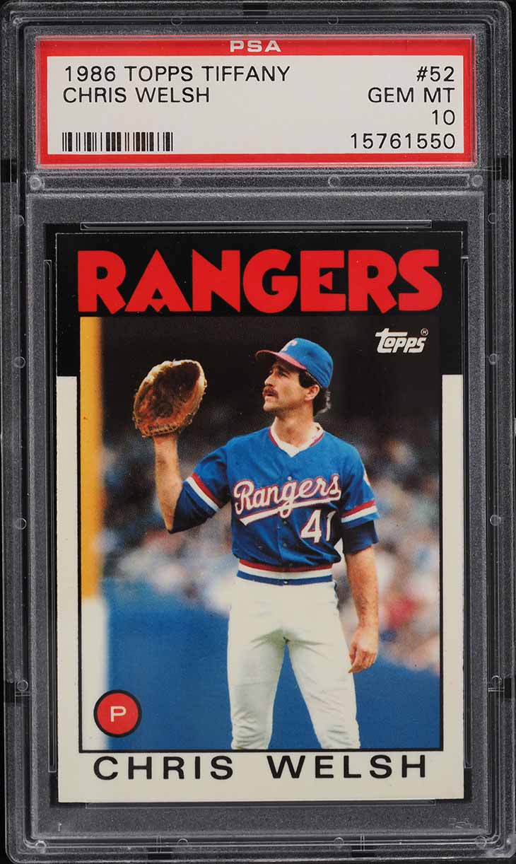 1986 Topps Tiffany Chris Welsh #52 PSA 10 GEM MINT