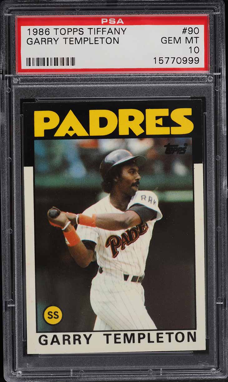 1986 Topps Tiffany Garry Templeton #90 PSA 10 GEM MINT