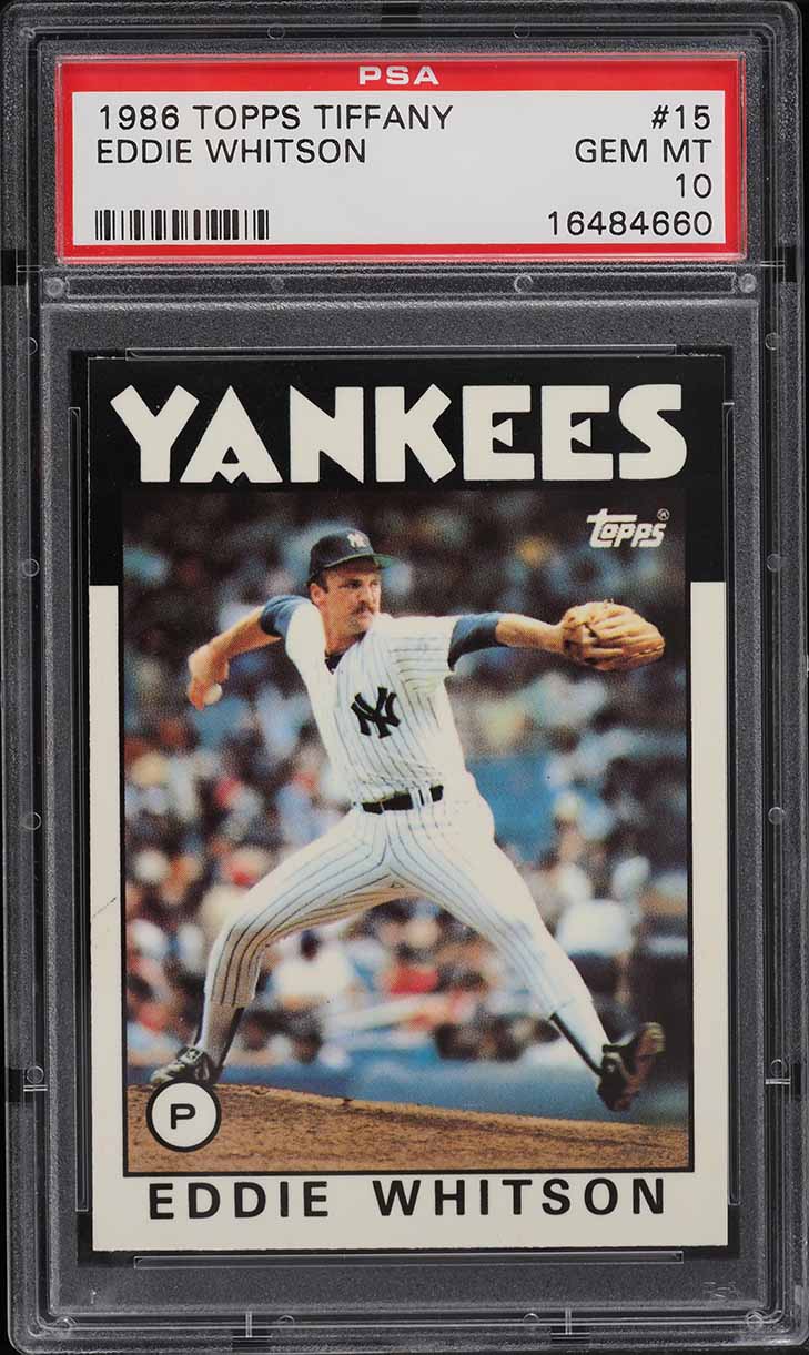 1986 Topps Tiffany Eddie Whitson #15 PSA 10 GEM MINT