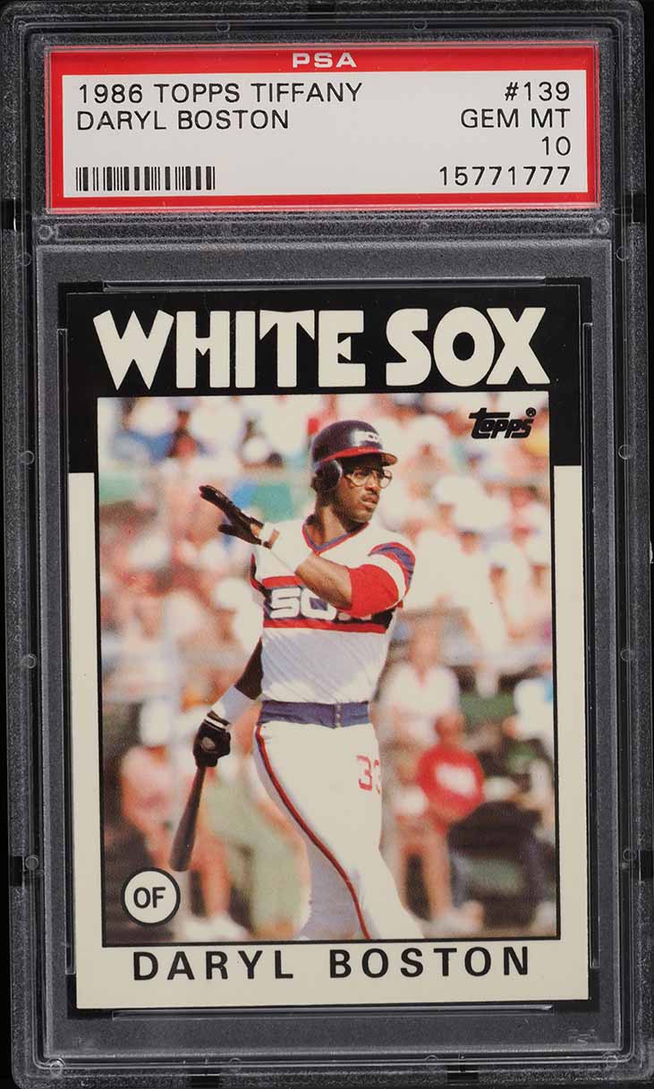 1986 Topps Tiffany Daryl Boston #139 PSA 10 GEM MINT