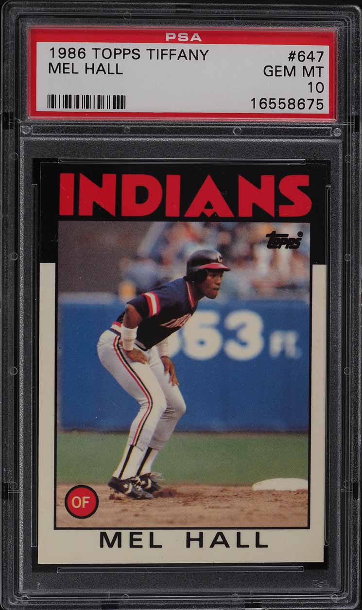 1986 Topps Tiffany Mel Hall #647 PSA 10 GEM MINT
