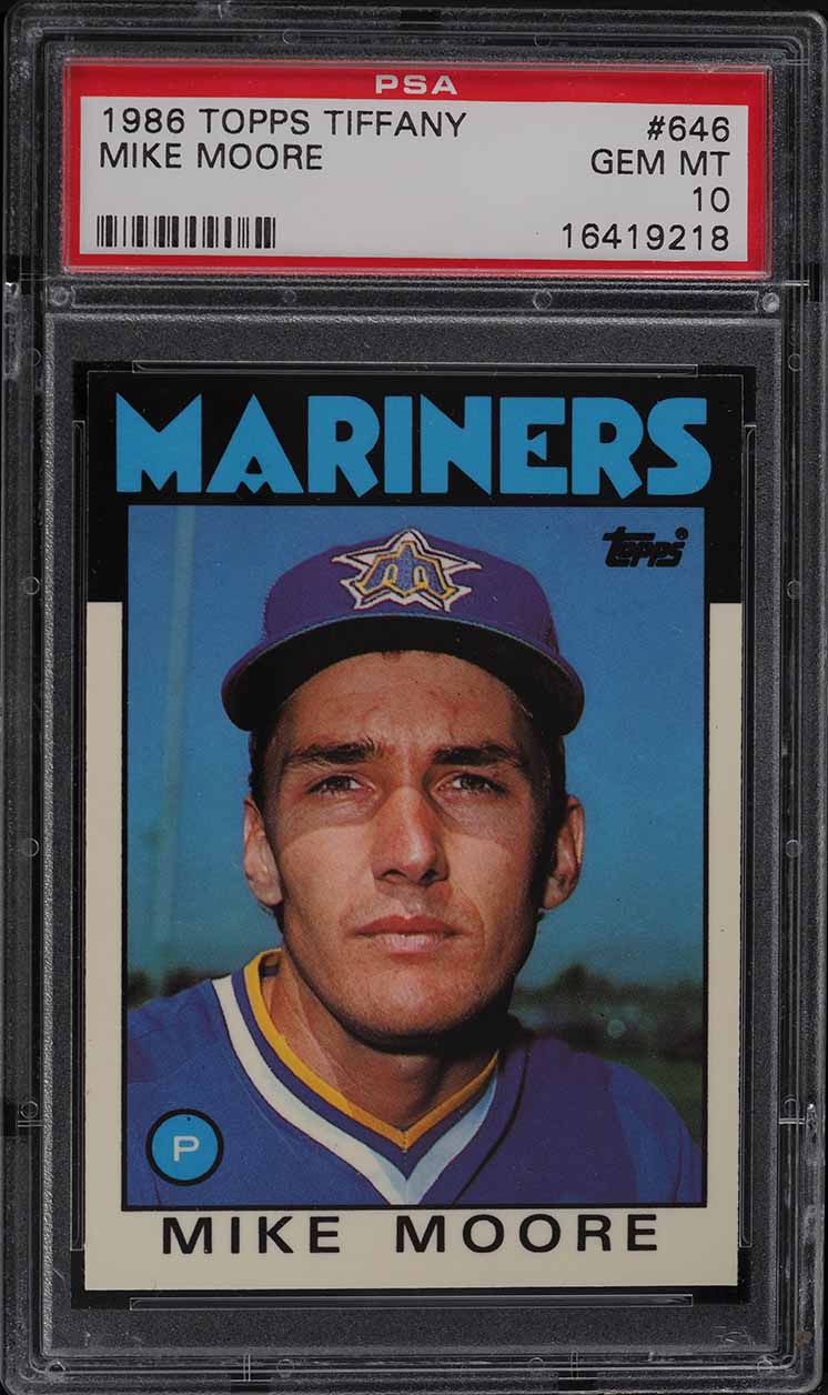 1986 Topps Tiffany Mike Moore #646 PSA 10 GEM MINT