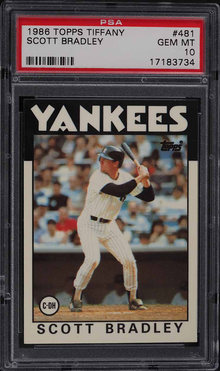 1986 Topps Tiffany Scott Bradley #481 PSA 10 GEM MINT
